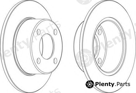  FERODO part DDF625 Brake Disc
