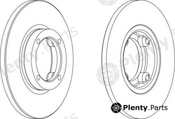  FERODO part DDF1076 Brake Disc
