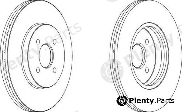  FERODO part DDF1195 Brake Disc