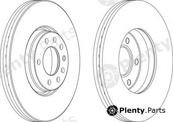 FERODO part DDF1261 Brake Disc