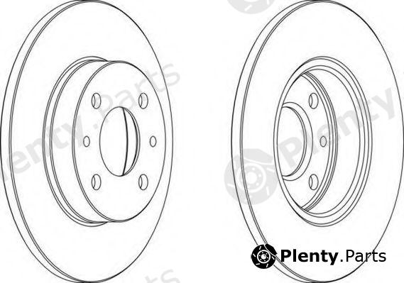  FERODO part DDF140C-1 (DDF140C1) Brake Disc