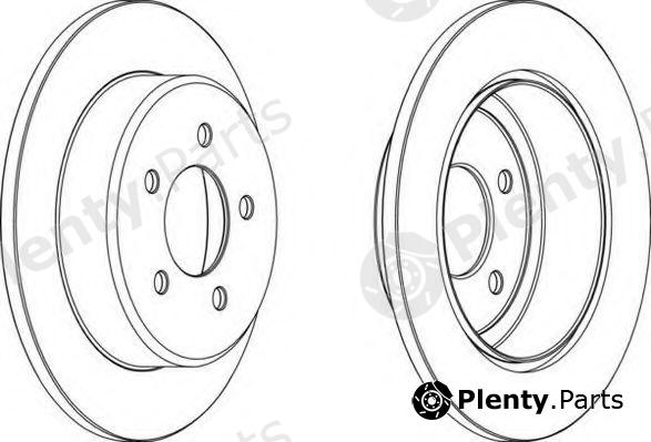  FERODO part DDF1492 Brake Disc