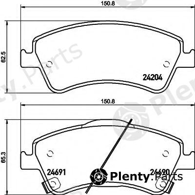  HELLA part 8DB355013-741 (8DB355013741) Brake Pad Set, disc brake