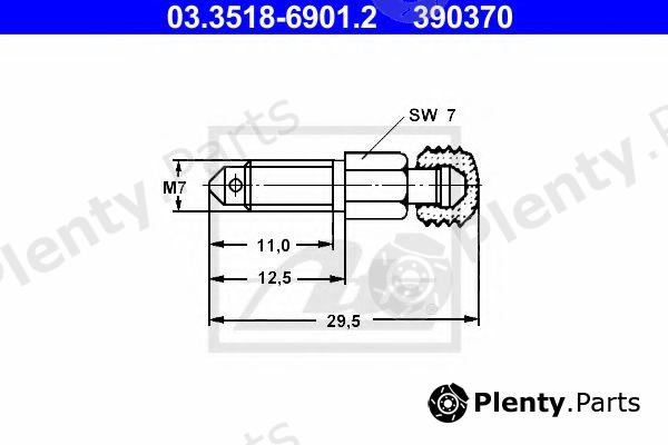  ATE part 03.3518-6901.2 (03351869012) Breather Screw / Valve