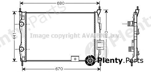  AVA QUALITY COOLING part DNA2278 Radiator, engine cooling