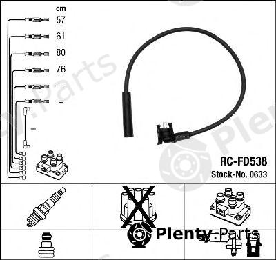  NGK part RC-FD538 (RCFD538) Ignition Cable Kit