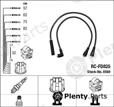  NGK part RC-FD825 (RCFD825) Ignition Cable Kit
