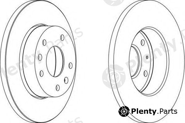  WAGNER part WGR1100-1 (WGR11001) Brake Disc