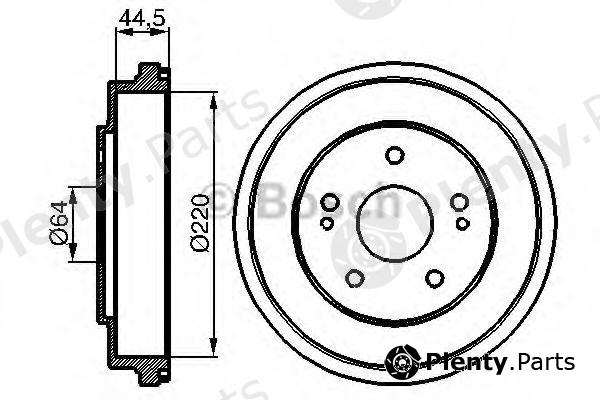  BOSCH part 0986477147 Brake Drum