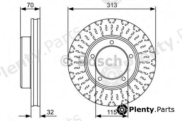  BOSCH part 0986479567 Brake Disc