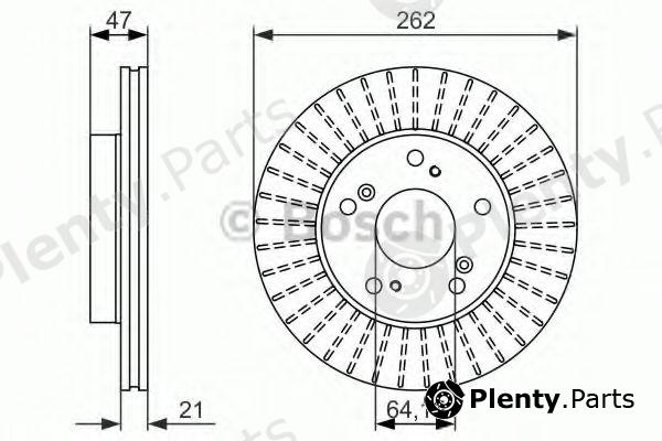  BOSCH part 0986479687 Brake Disc