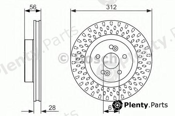  BOSCH part 0986479723 Brake Disc