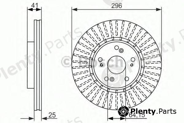  BOSCH part 0986479744 Brake Disc