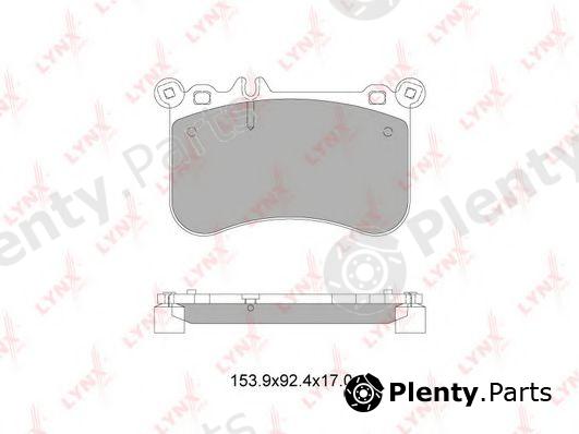  LYNXauto part BD-5355 (BD5355) Brake Pad Set, disc brake