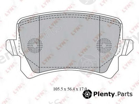  LYNXauto part BD8030 Brake Pad Set, disc brake