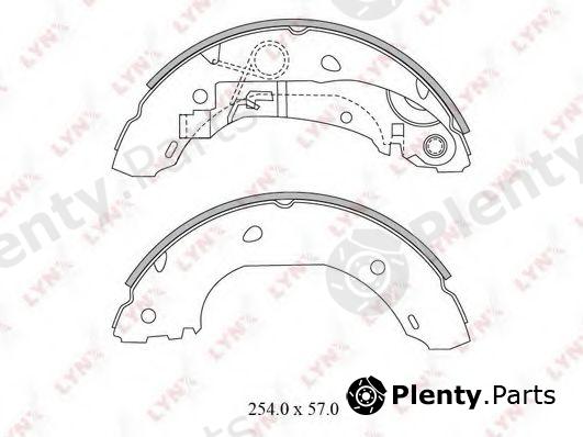  LYNXauto part BS-2800 (BS2800) Brake Shoe Set