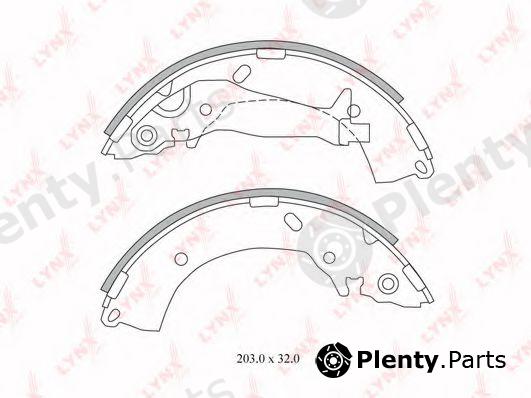  LYNXauto part BS-3600 (BS3600) Brake Shoe Set
