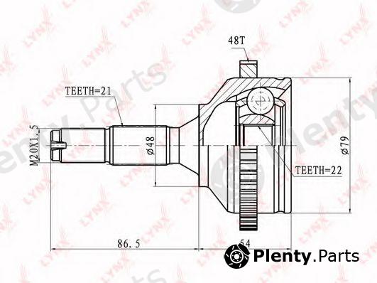  LYNXauto part CO-6114A (CO6114A) Joint Kit, drive shaft