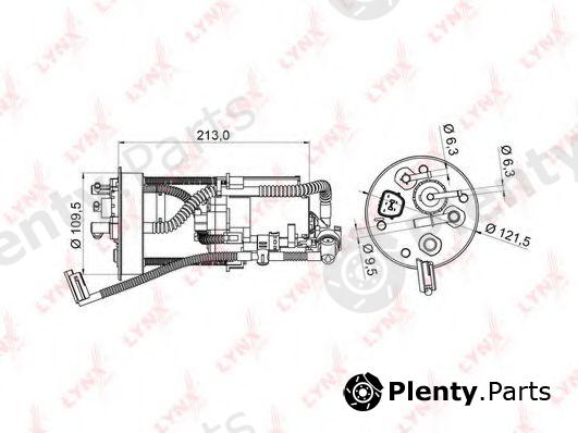  LYNXauto part LF-986M (LF986M) Fuel filter