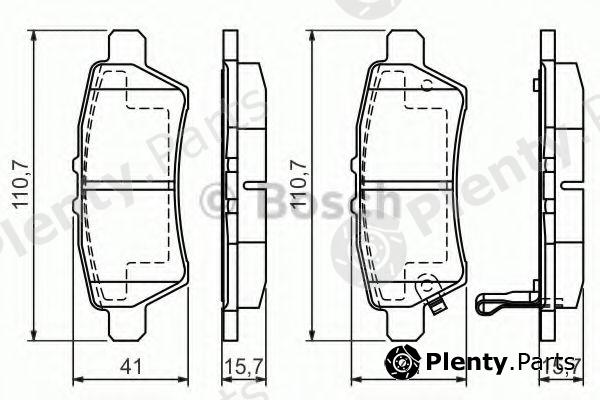  BOSCH part 0986494369 Brake Pad Set, disc brake