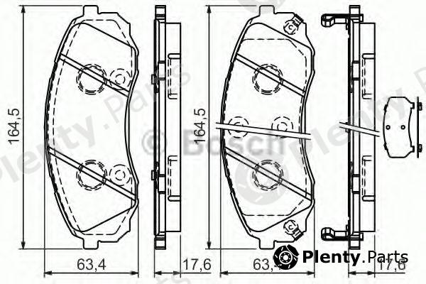  BOSCH part 0986494377 Brake Pad Set, disc brake