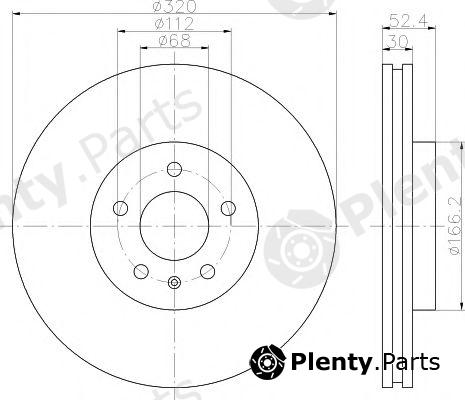  HELLA PAGID part 8DD355113-911 (8DD355113911) Brake Disc
