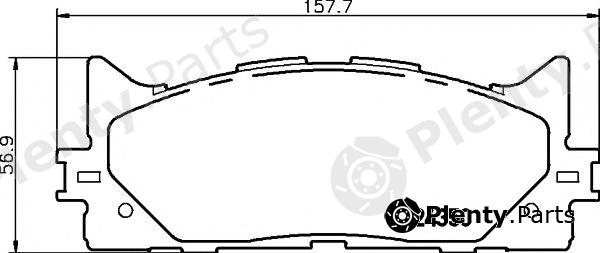  HELLA PAGID part 8DB355012-401 (8DB355012401) Brake Pad Set, disc brake