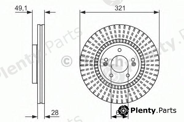  BOSCH part 0986479786 Brake Disc