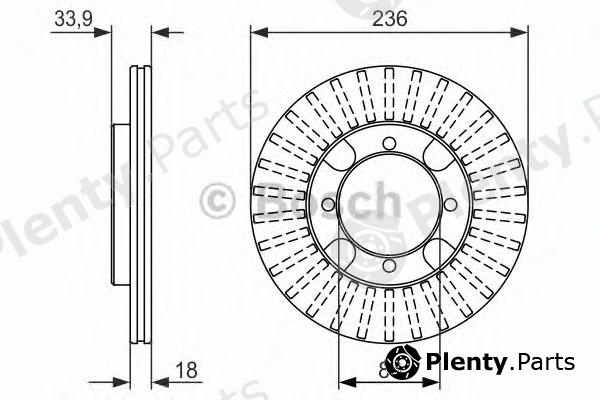  BOSCH part 0986479851 Brake Disc