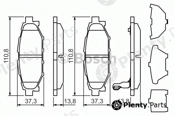  BOSCH part 0986494444 Brake Pad Set, disc brake