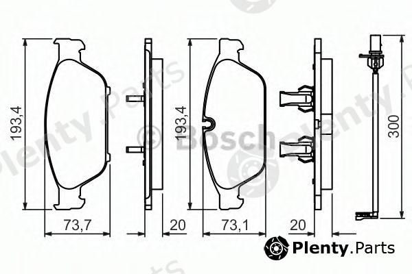  BOSCH part 0986494447 Brake Pad Set, disc brake