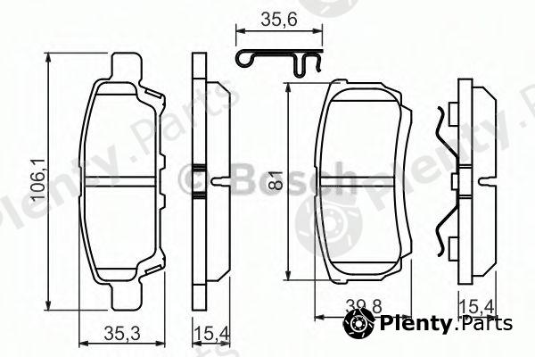  BOSCH part 0986494502 Brake Pad Set, disc brake