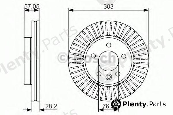  BOSCH part 0986479154 Brake Disc