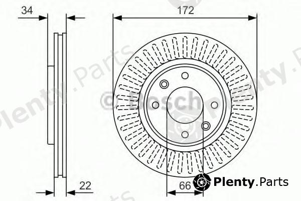  BOSCH part 0986479R63 Brake Disc