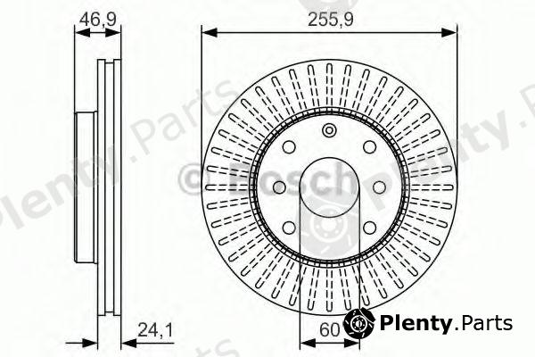  BOSCH part 0986479R70 Brake Disc