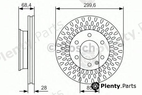  BOSCH part 0986479R78 Brake Disc