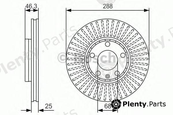  BOSCH part 0986479R82 Brake Disc