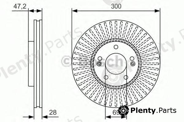  BOSCH part 0986479S14 Brake Disc