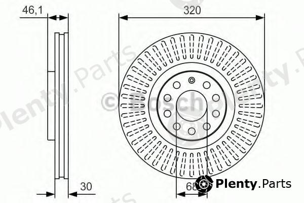  BOSCH part 0986479S30 Brake Disc