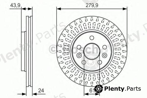  BOSCH part 0986479S66 Brake Disc