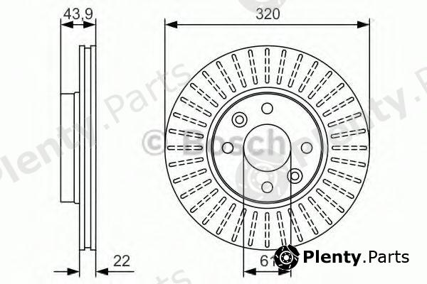  BOSCH part 0986479S90 Brake Disc