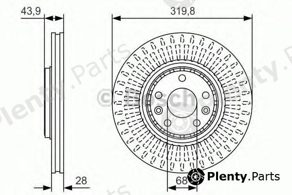  BOSCH part 0986479S94 Brake Disc