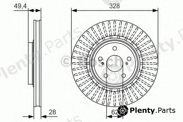  BOSCH part 0986479T00 Brake Disc