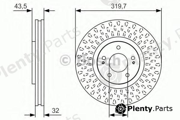  BOSCH part 0986479T01 Brake Disc