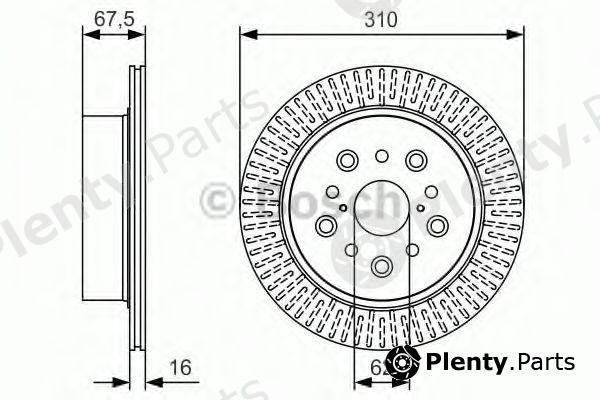  BOSCH part 0986479T03 Brake Disc