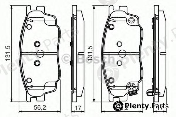  BOSCH part 0986495087 Brake Pad Set, disc brake