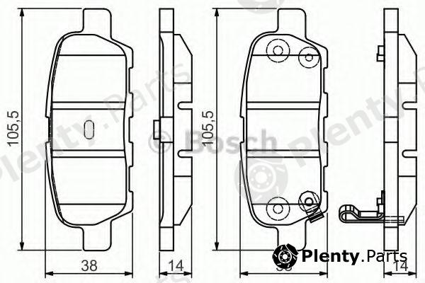  BOSCH part 0986495089 Brake Pad Set, disc brake