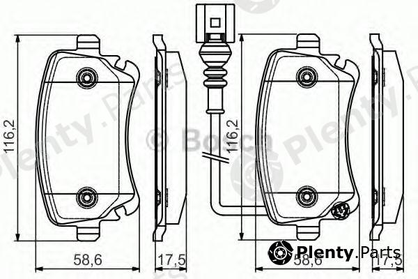  BOSCH part 0986495094 Brake Pad Set, disc brake