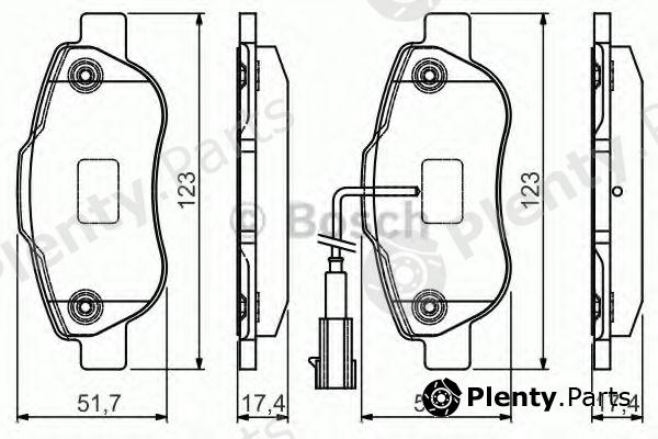  BOSCH part 0986495097 Brake Pad Set, disc brake