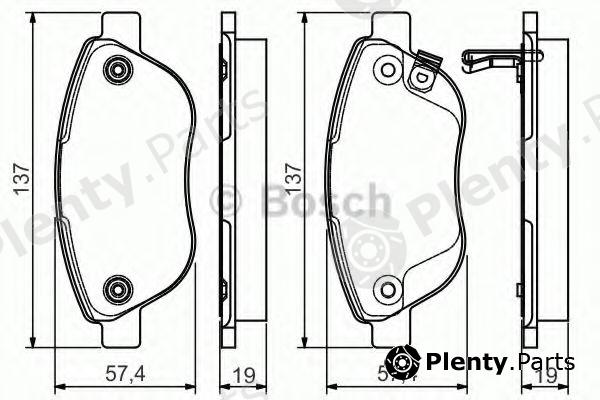 BOSCH part 0986495103 Brake Pad Set, disc brake